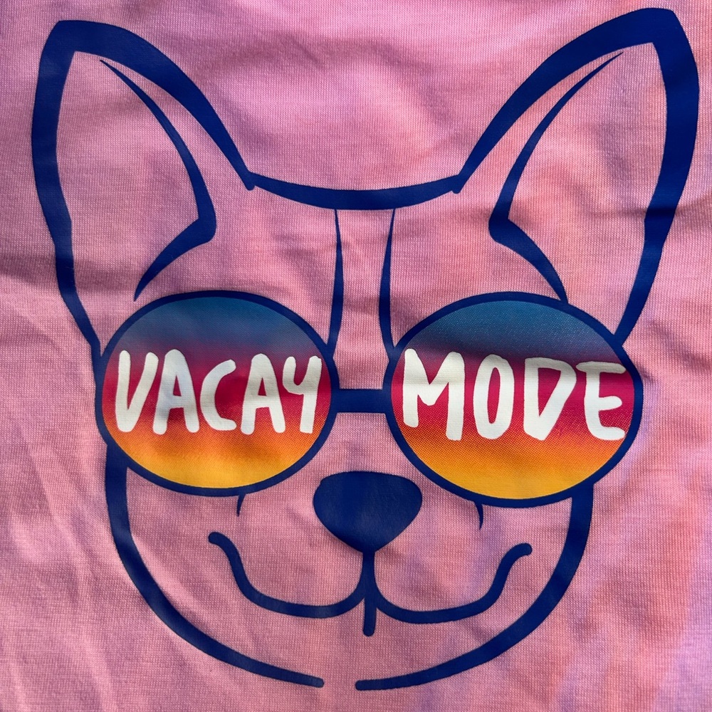 New Top Paw "Vacay Mode" dog t-shirt XL - Picture 7 of 7